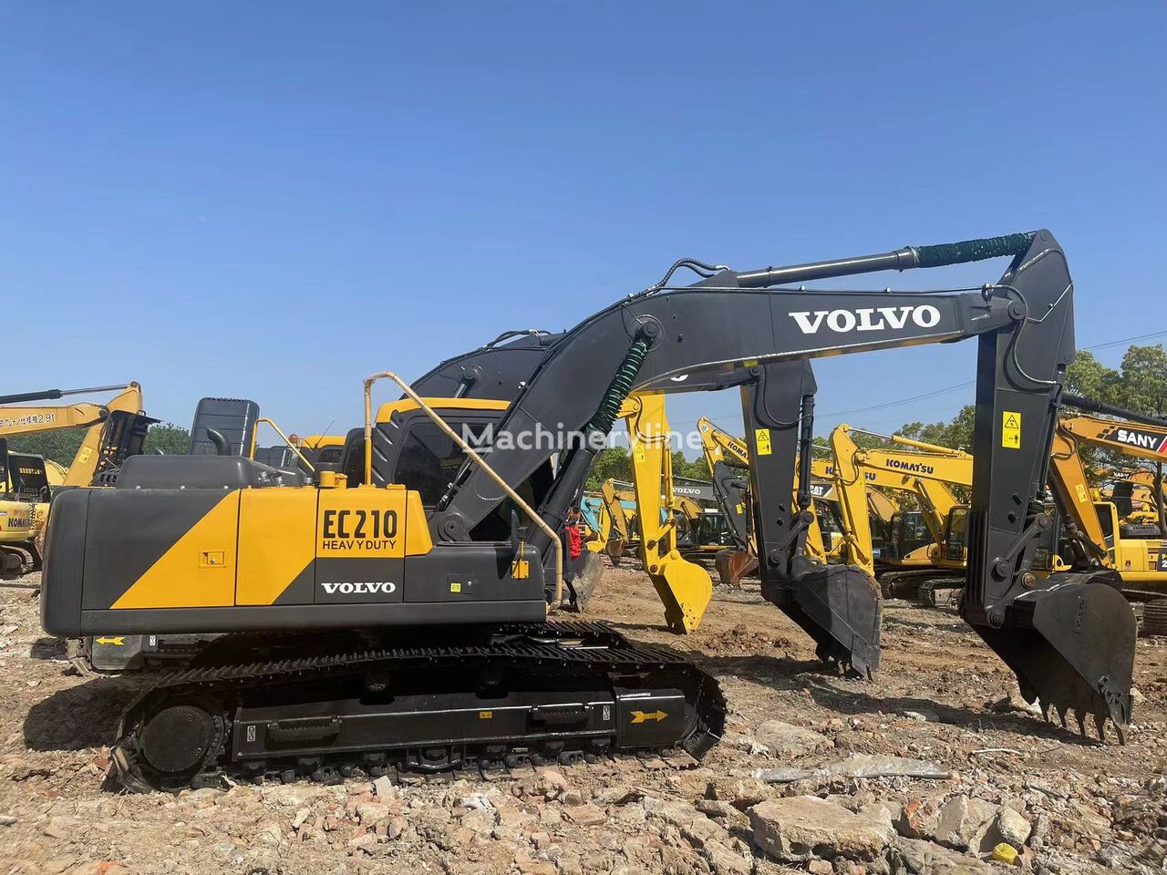 بیل مکانیکی ریلی Volvo EC210D