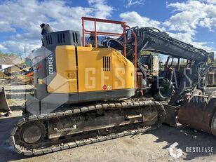 damaged Volvo ECR145 EL tracked excavator