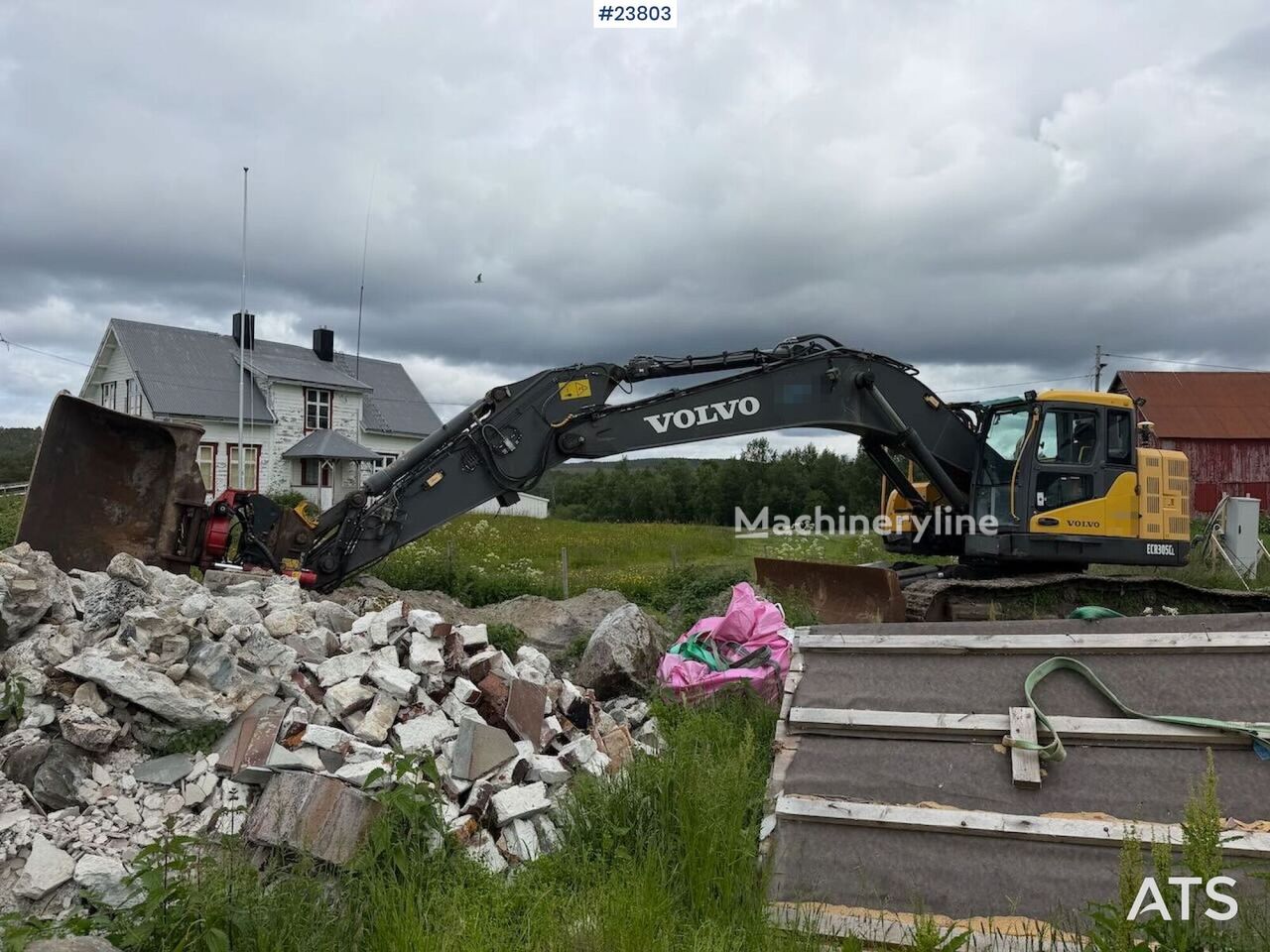 Volvo ECR305CL gravemaskin m/ GPS, pusseskuffe og rototilt tracked excavator - Machineryline