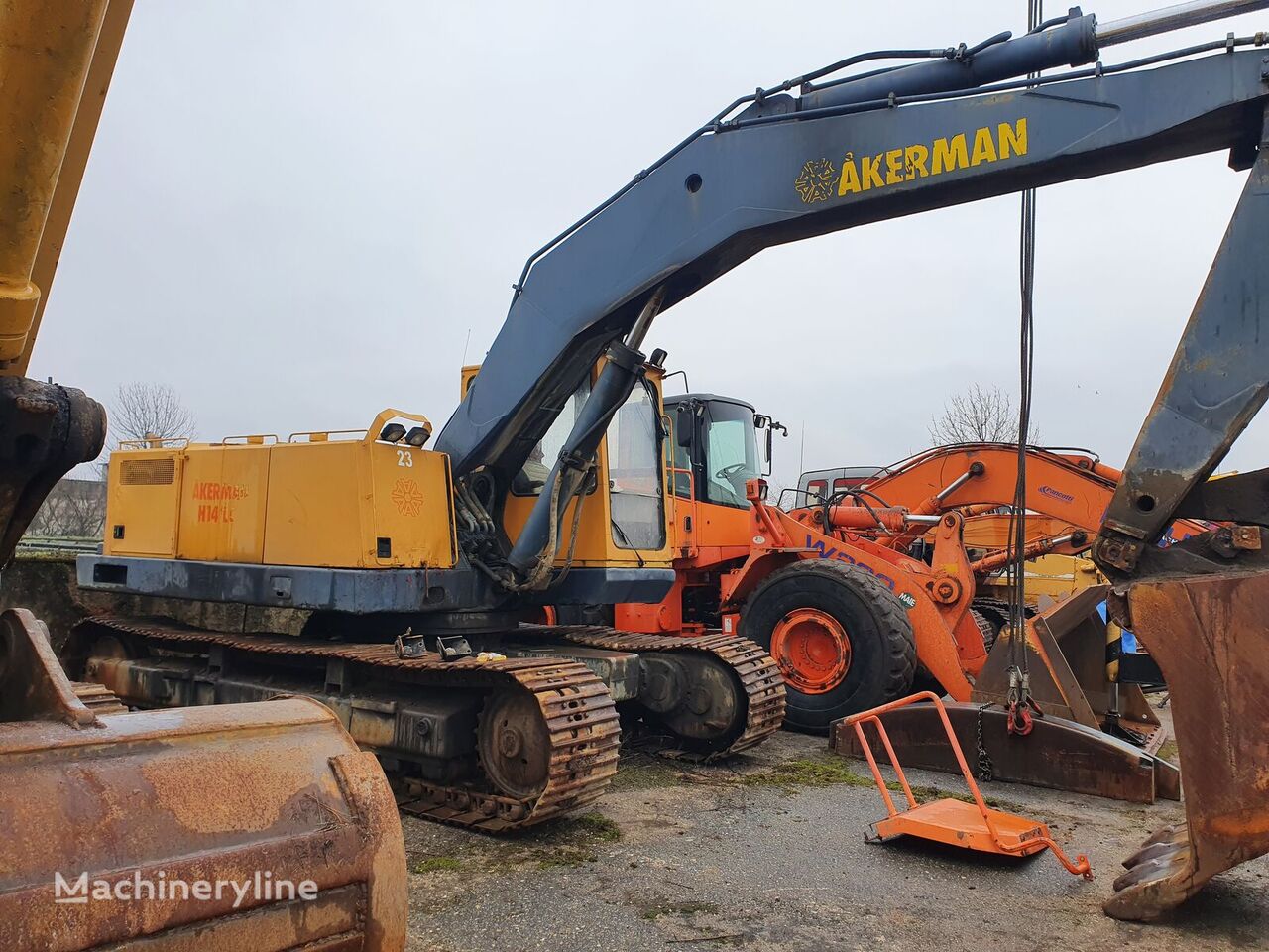 koparka gąsienicowa Åkerman H14LC na części