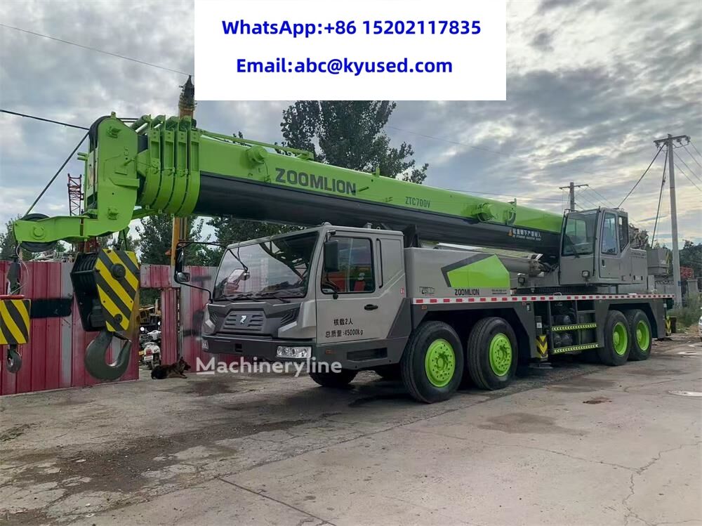 移动式起重机 Zoomlion ZTC700V ZTC800V ZTC500V ZTC550V 50ton 70ton 80ton 100ton - Machineryline