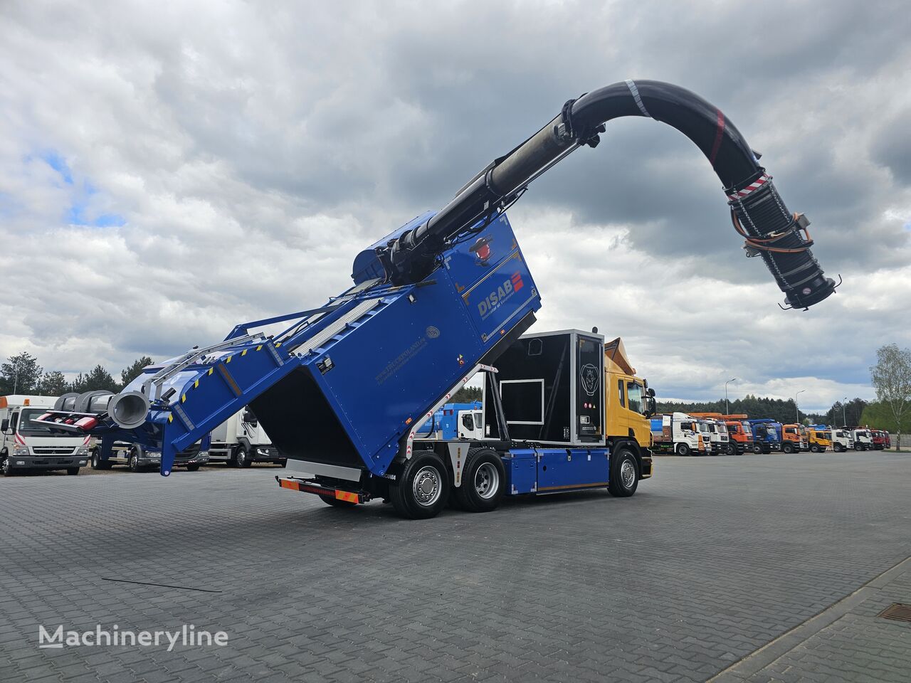 Scania DISAB ENVAC Saugbagger vacuum cleaner excavator sucking loose su