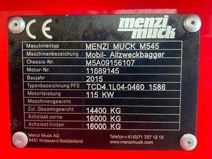 Menzi Muck M545 koračajući bager