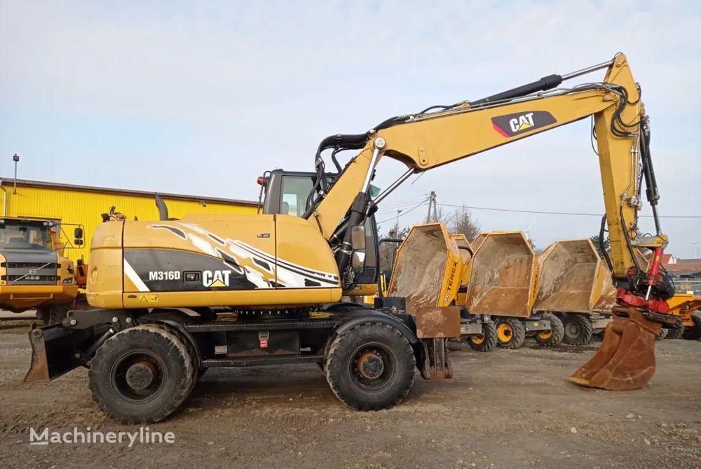 Caterpillar M 316 D  wheel excavator