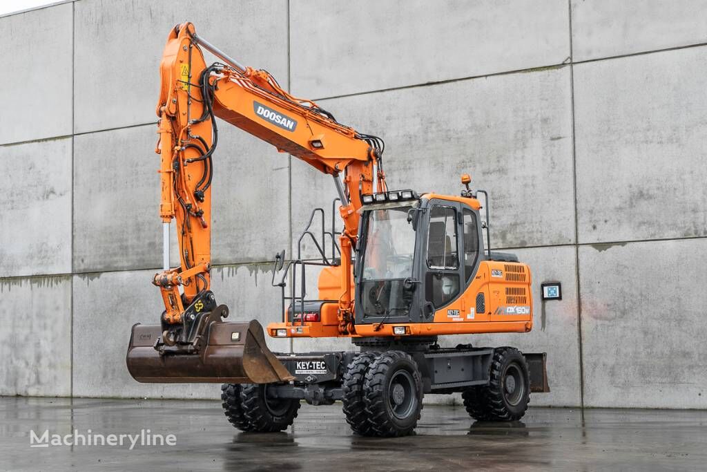 new Doosan DX 160 W-3 wheel excavator