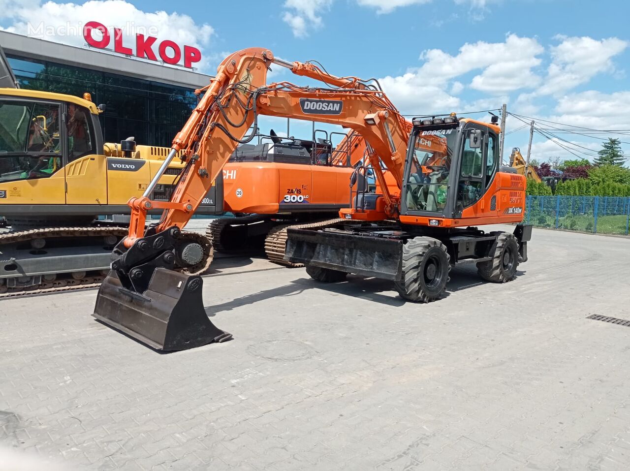 Doosan DX140 W-3, SYSTEM LEICA , RATY - KREDYT Wynajem/Sprzedaż ホイールエキスカベータ