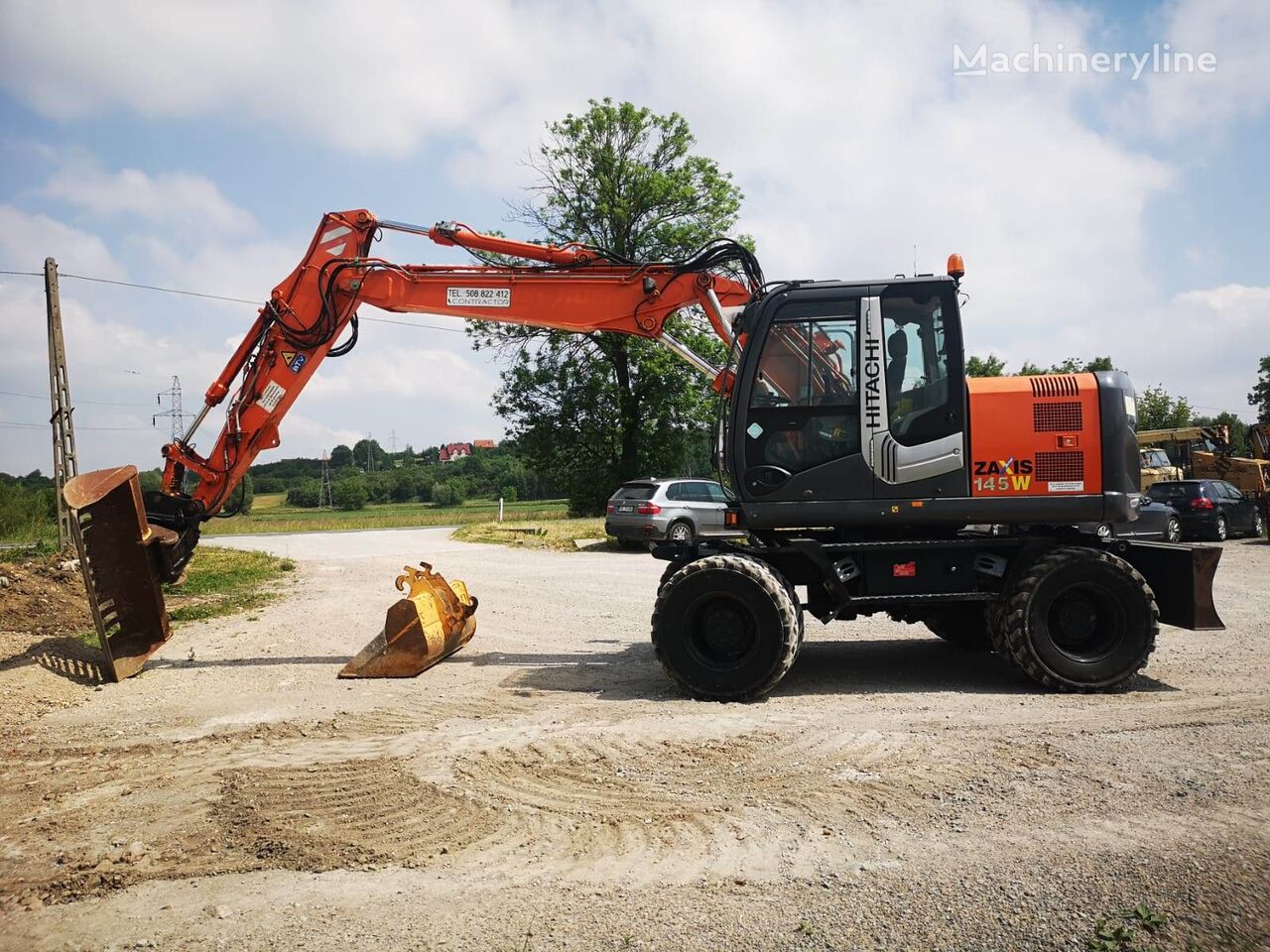 Hitachi ZX140 wheel excavator