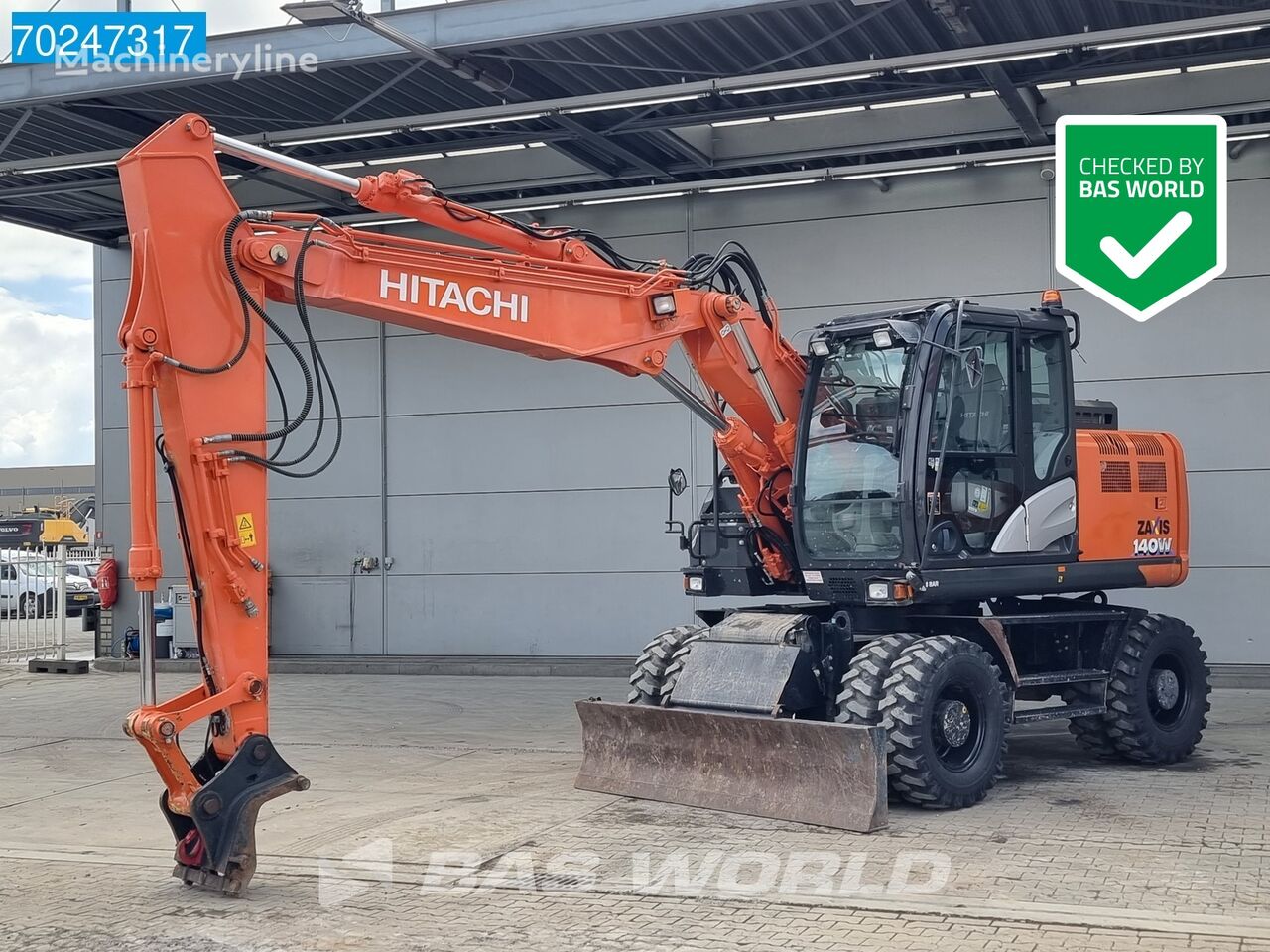 Hitachi ZX140 W-6 140W NEW TYRES - LOW HOURS bager točkaš