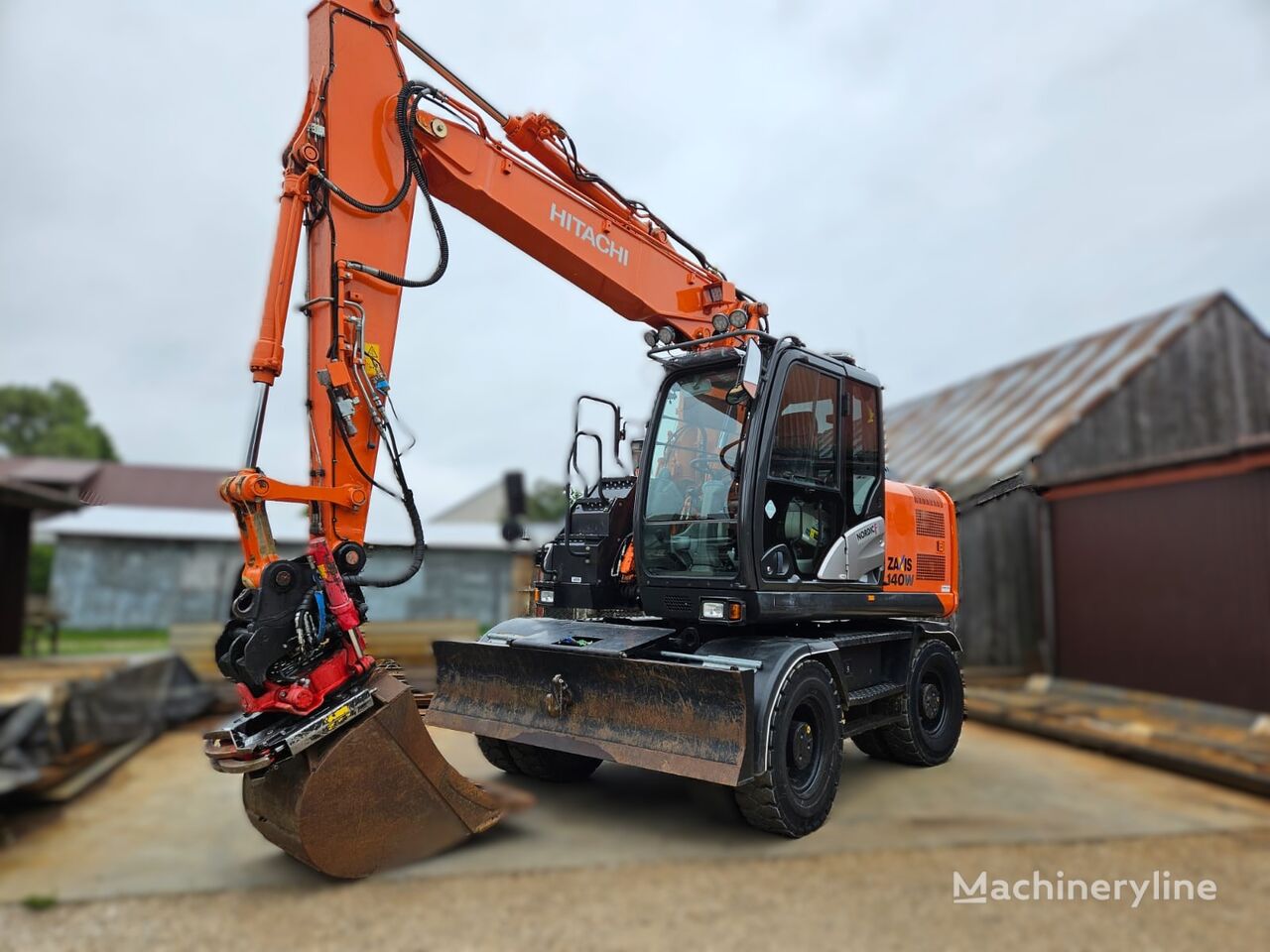 Hitachi ZX140W-5B excavadora de ruedas