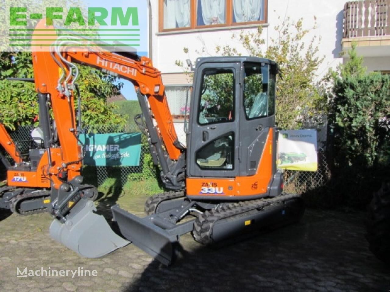 Hitachi zx 33 u-6 wheel excavator