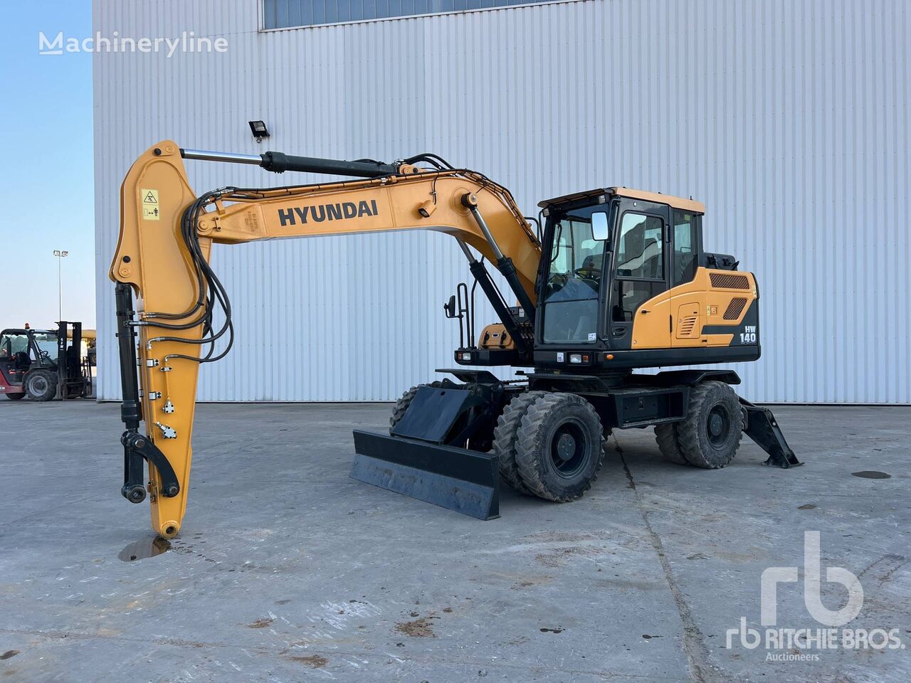 Hyundai HW140 Pelle Sur Pneus excavadora de ruedas