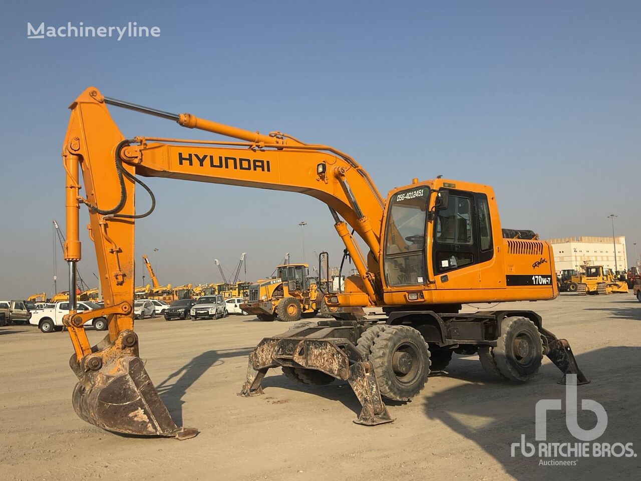 τροχοφόρος εκσκαφέας Hyundai R170W-7