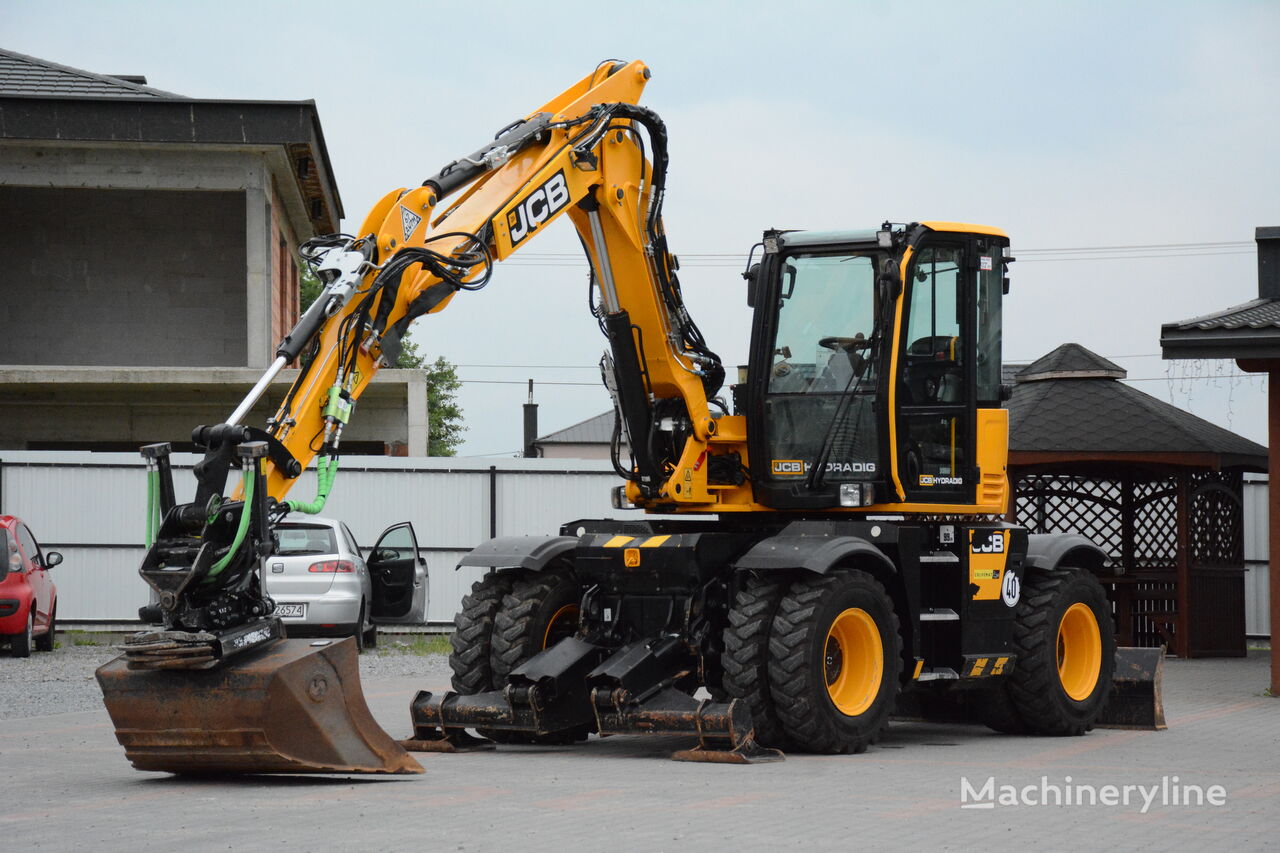 JCB HYDRADIG 110WT 4F / 2019 r / 2933 mth / 3 łyżki (obrotowa)+widły Mobilbagger