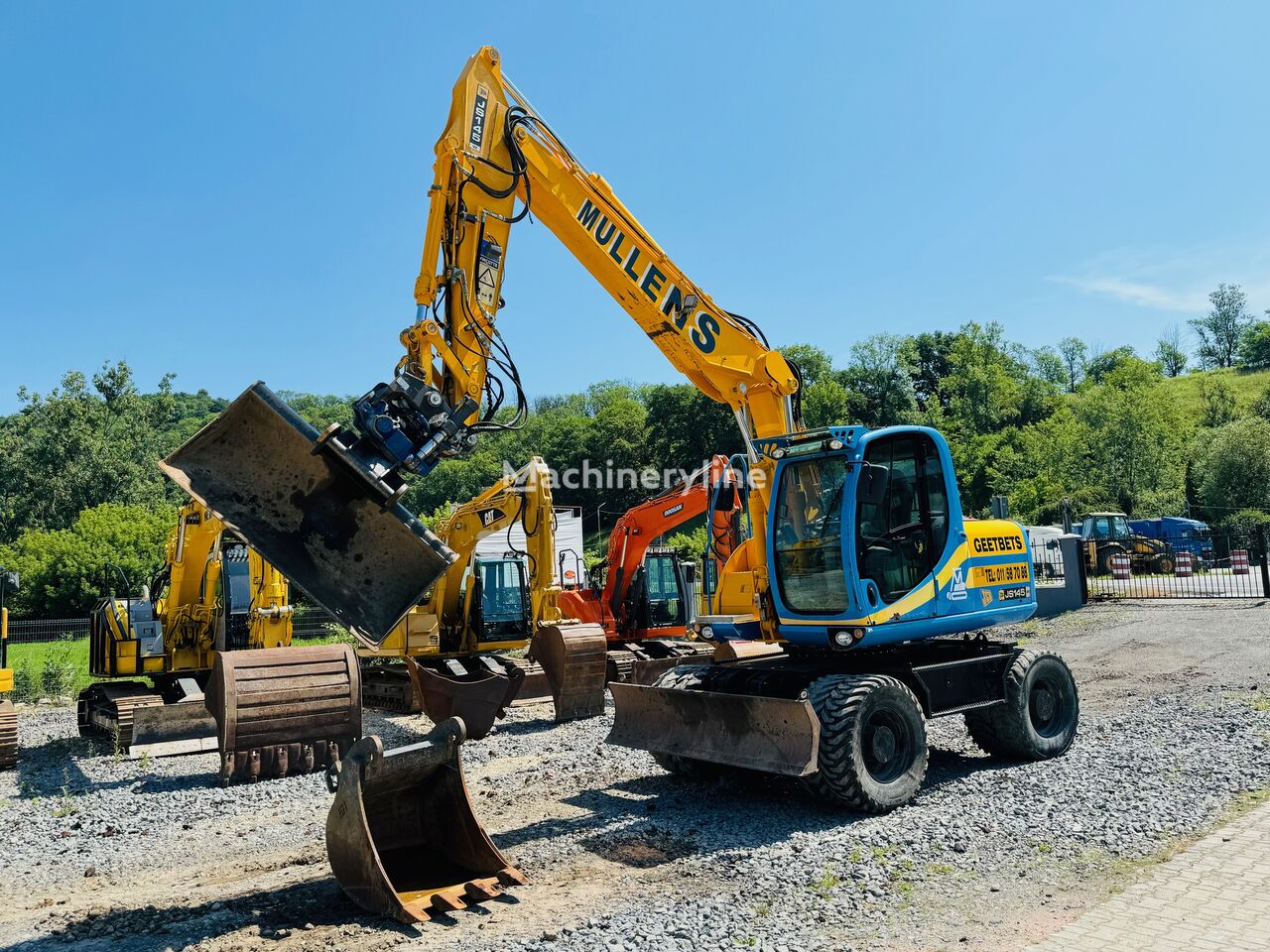 pelle sur pneus JCB JS 145 W