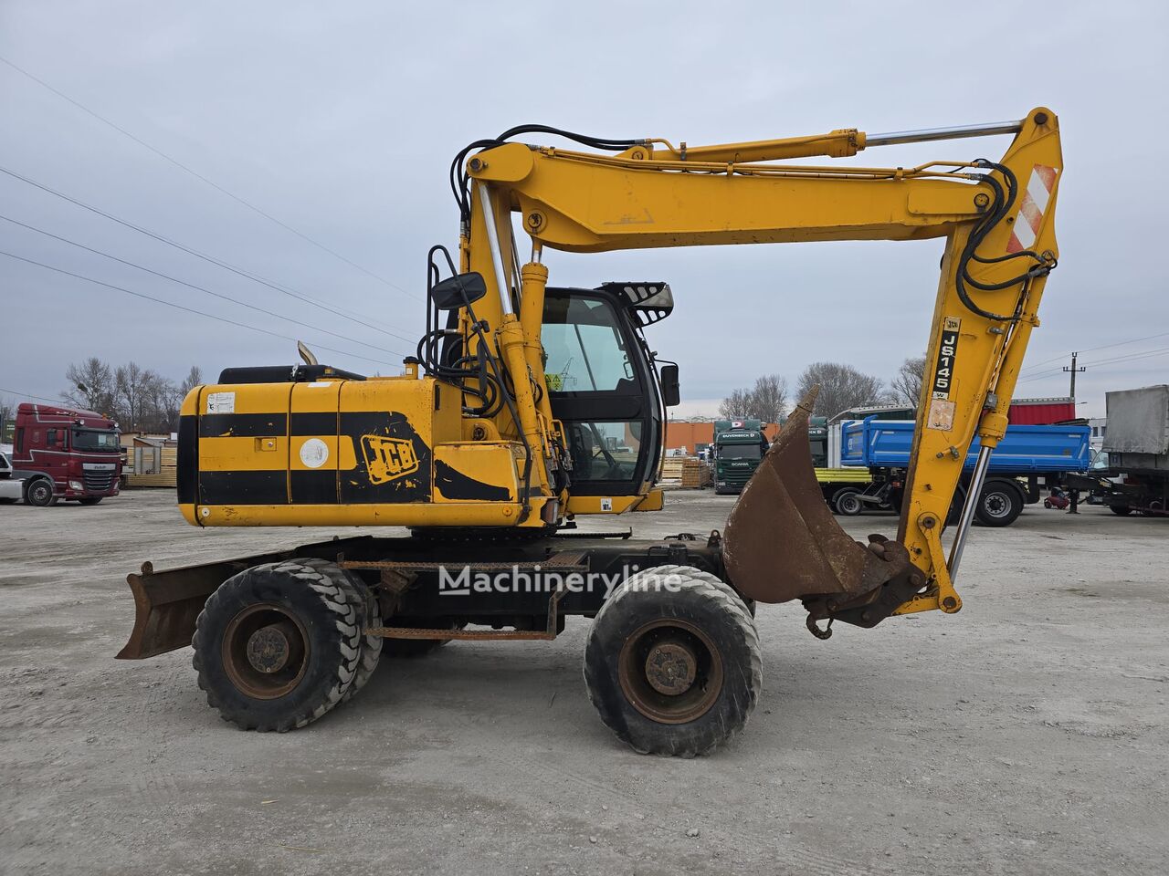 Prodaja JCB JS 145W - Rubber wheel excavator bagerа točkašа | Machineryline BA JCB JS 145W - Rubber wheel excavator bager točkaš - Machineryline