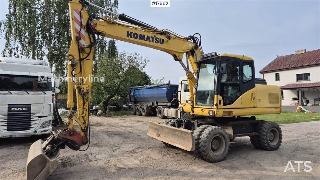 Багер на тркала Komatsu PW 160 се продава | Machineryline MK Багер на тркала Komatsu PW 160 - Machineryline