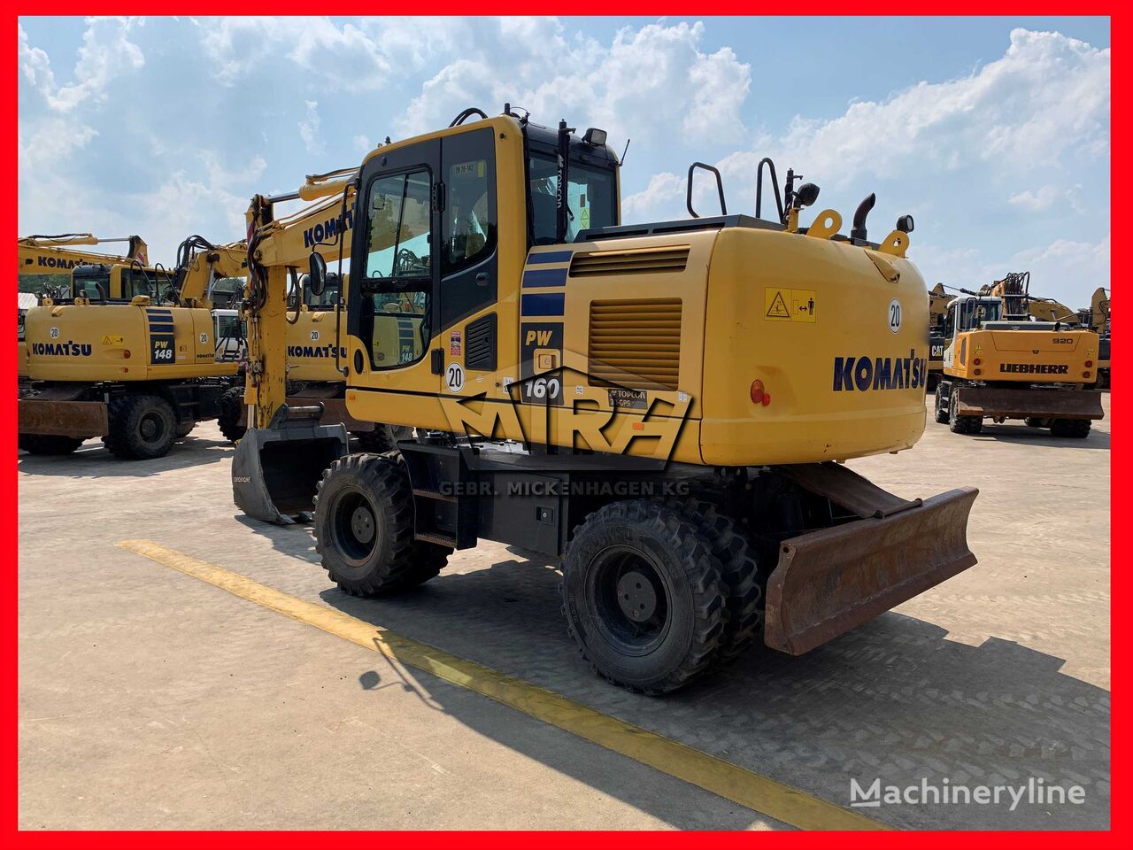 حفارة ذات العجلات Komatsu PW160-10