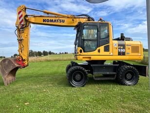 Komatsu PW180-7EOH gravemaskine på hjul