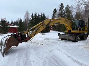 Komatsu PW200 and bucket 5pcs hjulgraver