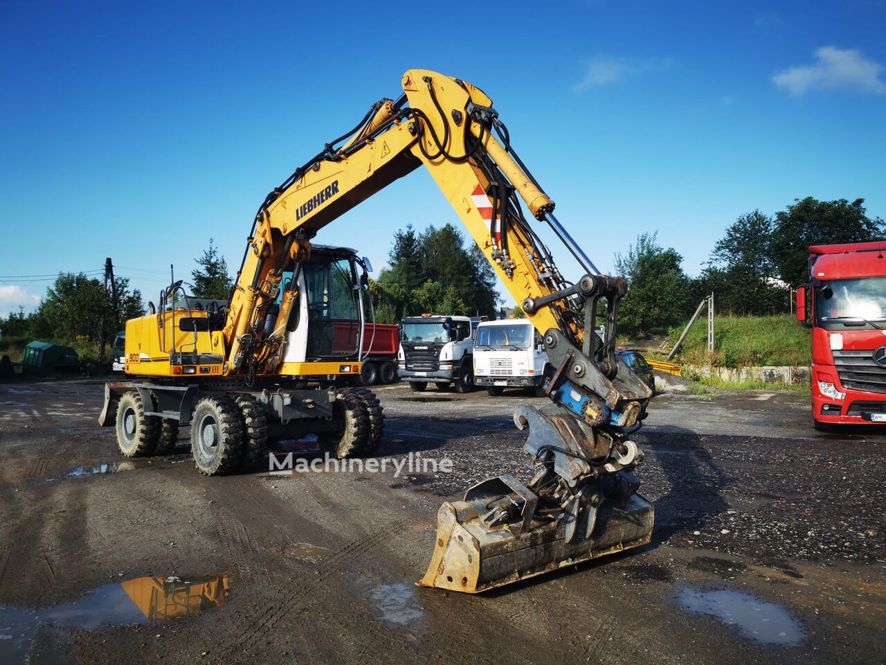 Liebherr 900 rototilt excavadora de ruedas