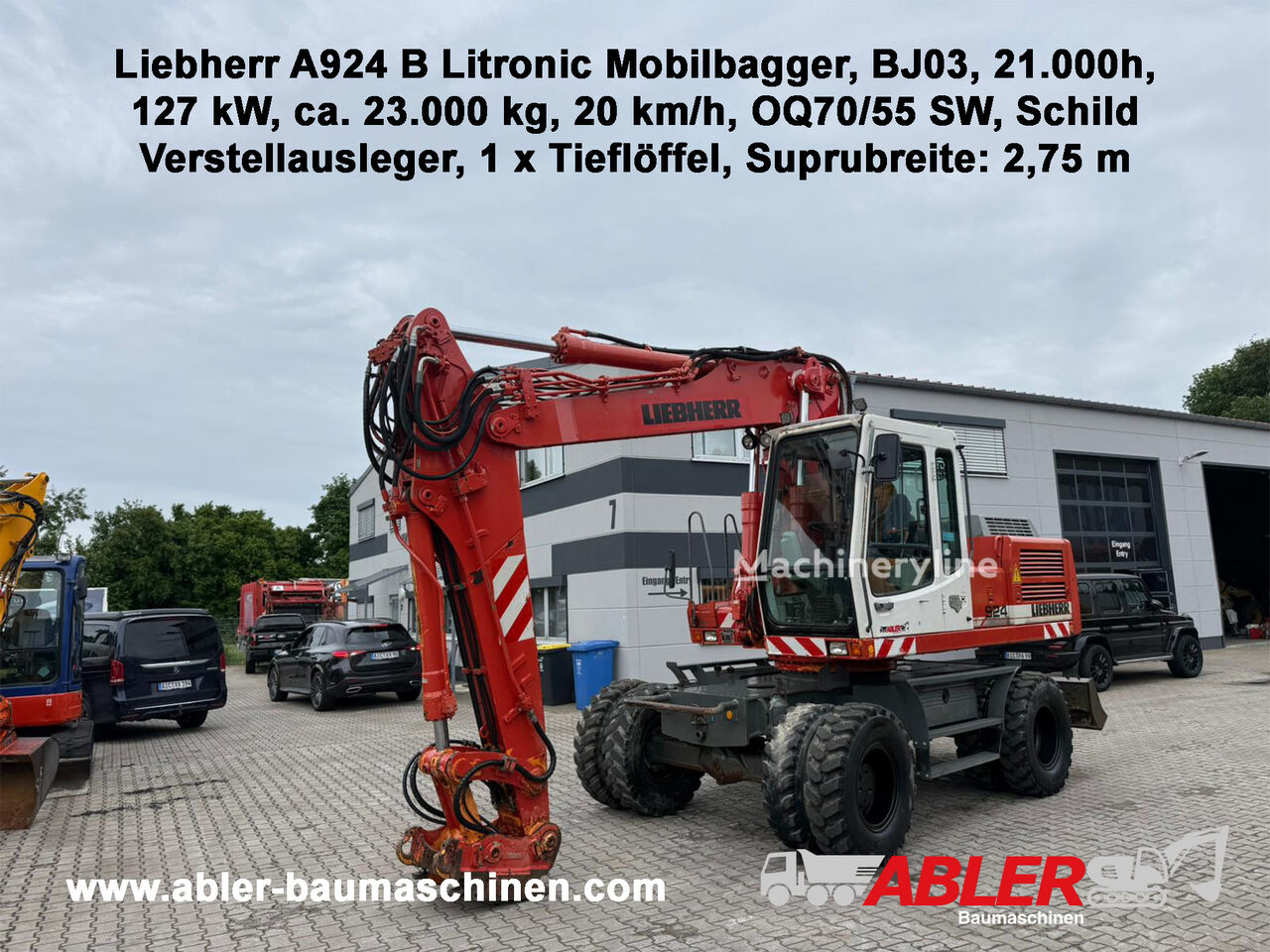 Колесный экскаватор Liebherr A924 B Litronic Mobilbagger SW - Machineryline