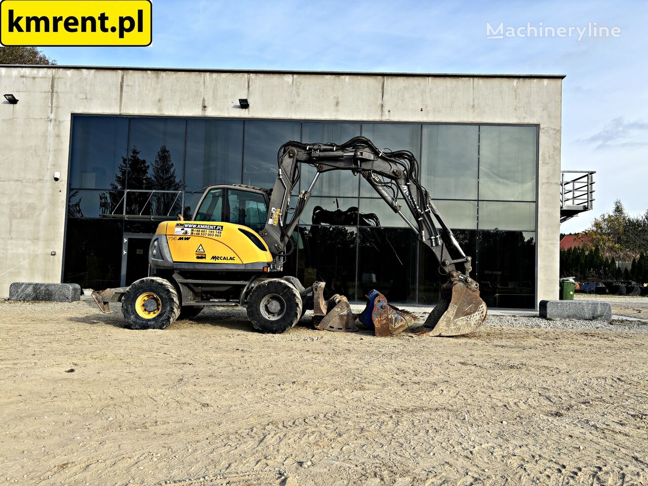 Mecalac 714 MW  | CAT LIEBHERR 313 315 312 JCB JS 145 mobiele graafmachine