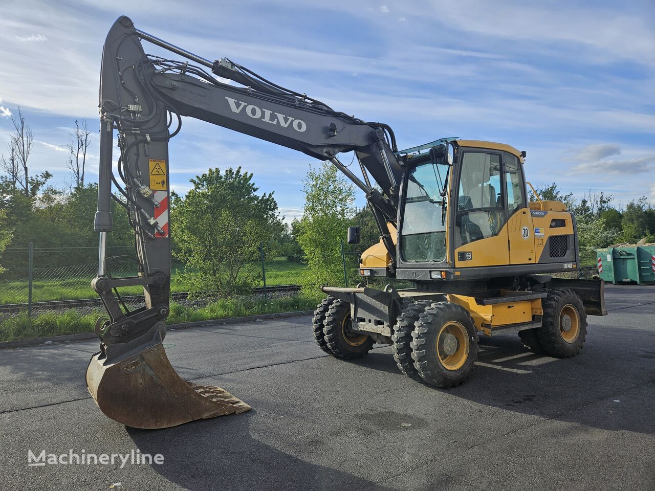 escavadora de rodas Volvo EW 140D orig. 3.914h