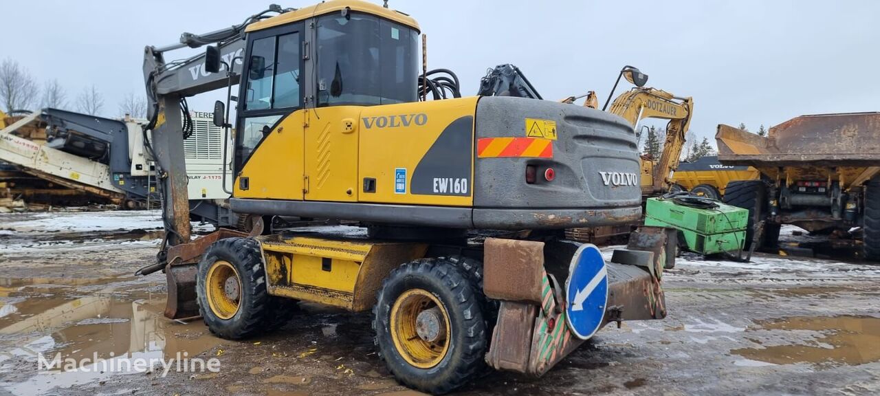 pelle sur pneus Volvo EW 160