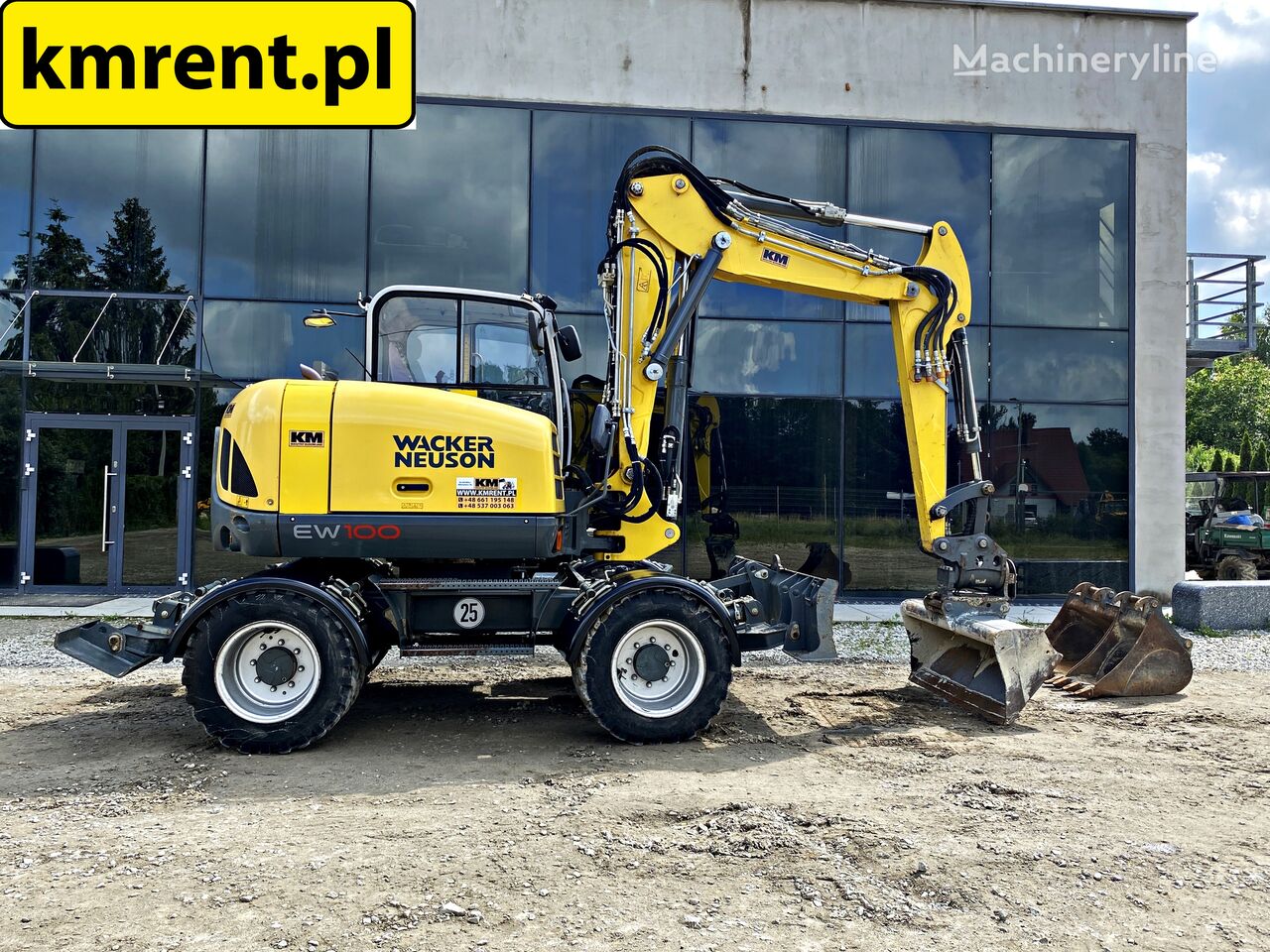 Wacker Neuson  EW100 KOPARKA KOŁOWA MA TILT ROTATOR | KOMATSU PW 98 110  hjulgrävare