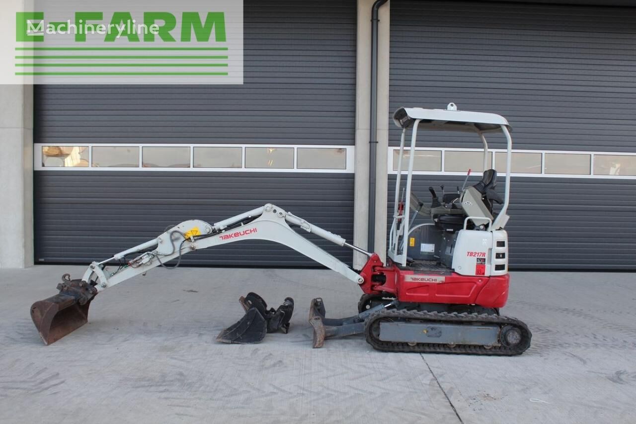 escavadora de rodas takeuchi tb 217 r minibagger - bagger