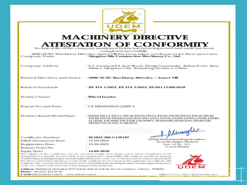 New Blanche TW36 wheel loader - Machineryline