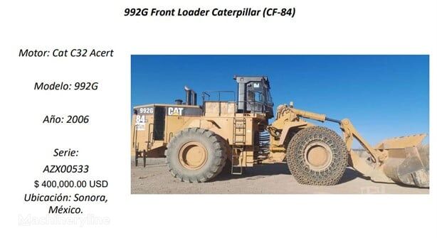 Caterpillar 992G cargadora de ruedas