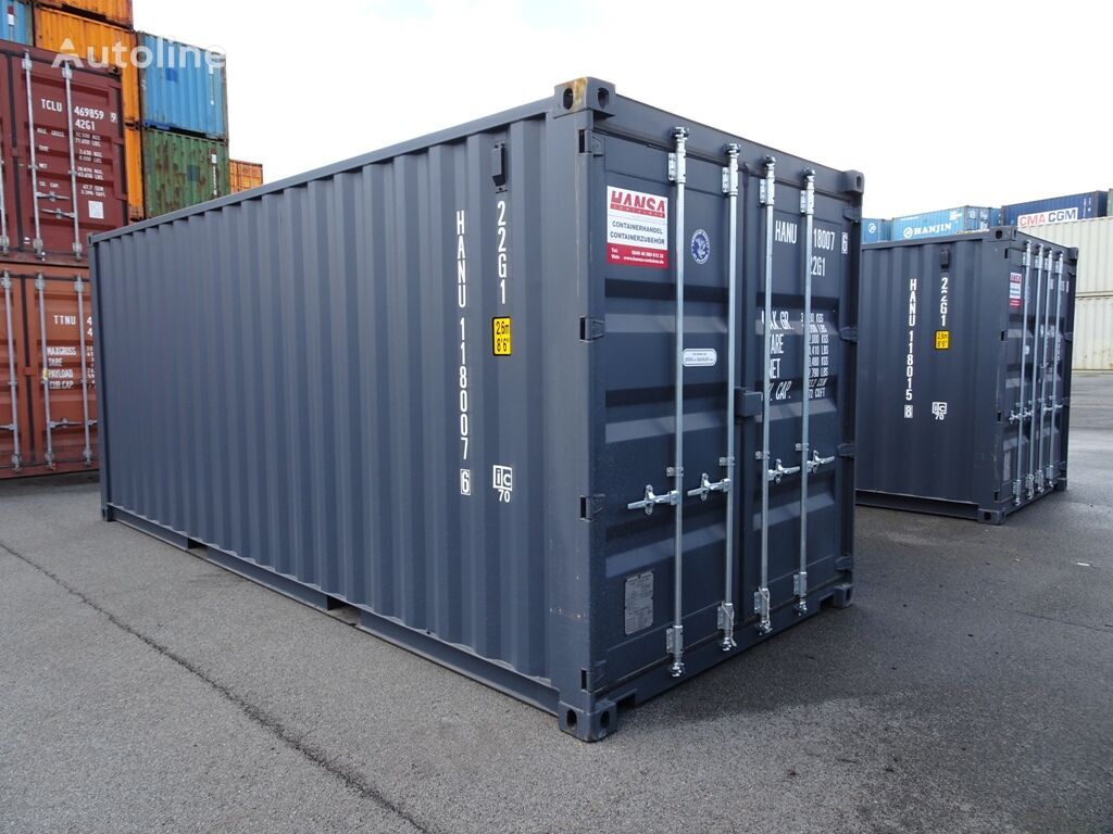 20´DV Seecontainer, Lagercontainer, in RAL7016 Standart contenedor 20 pies nuevo