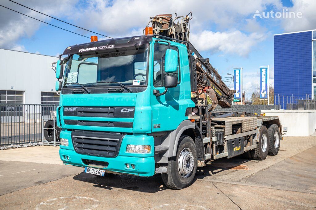 DAF CF 85.410+DIEBOLT 16Ton/m vozilo za prijevoz kontejnera