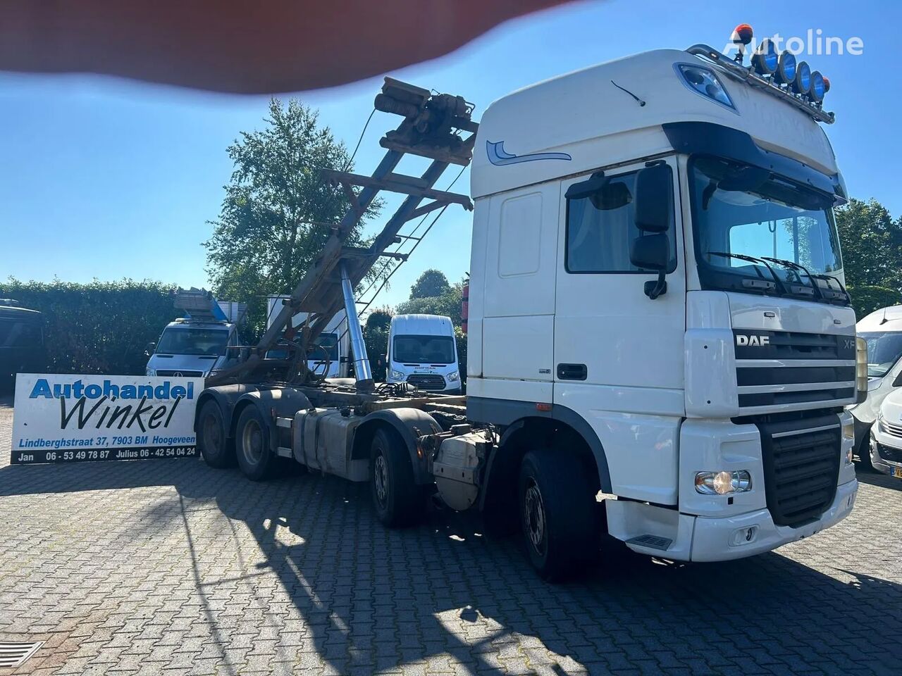 DAF XF 105 510 8X4 AUTOMATIC vozilo za prijevoz kontejnera