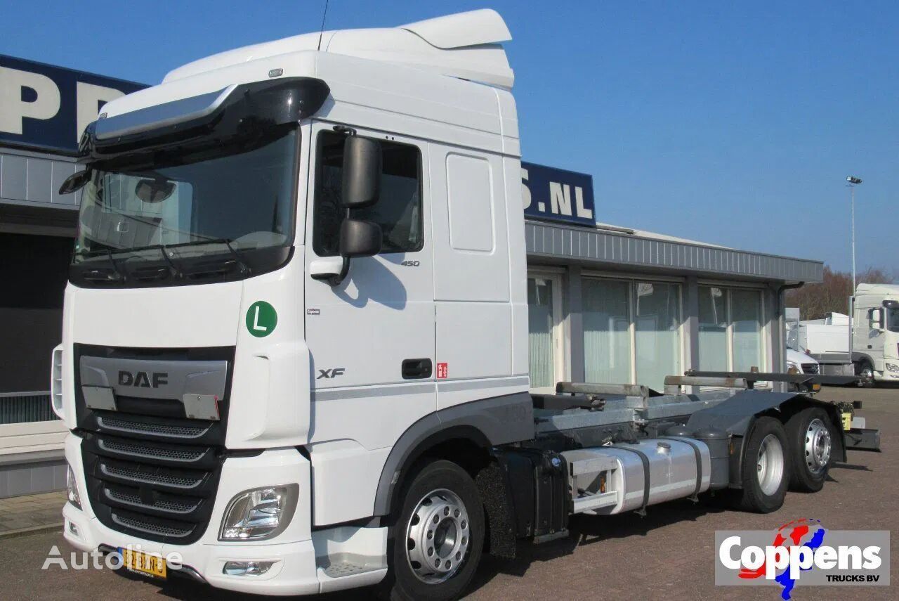 تریلی مخصوص حمل کانتینر DAF XF 450 BDF 6x2 Wisselsysteem