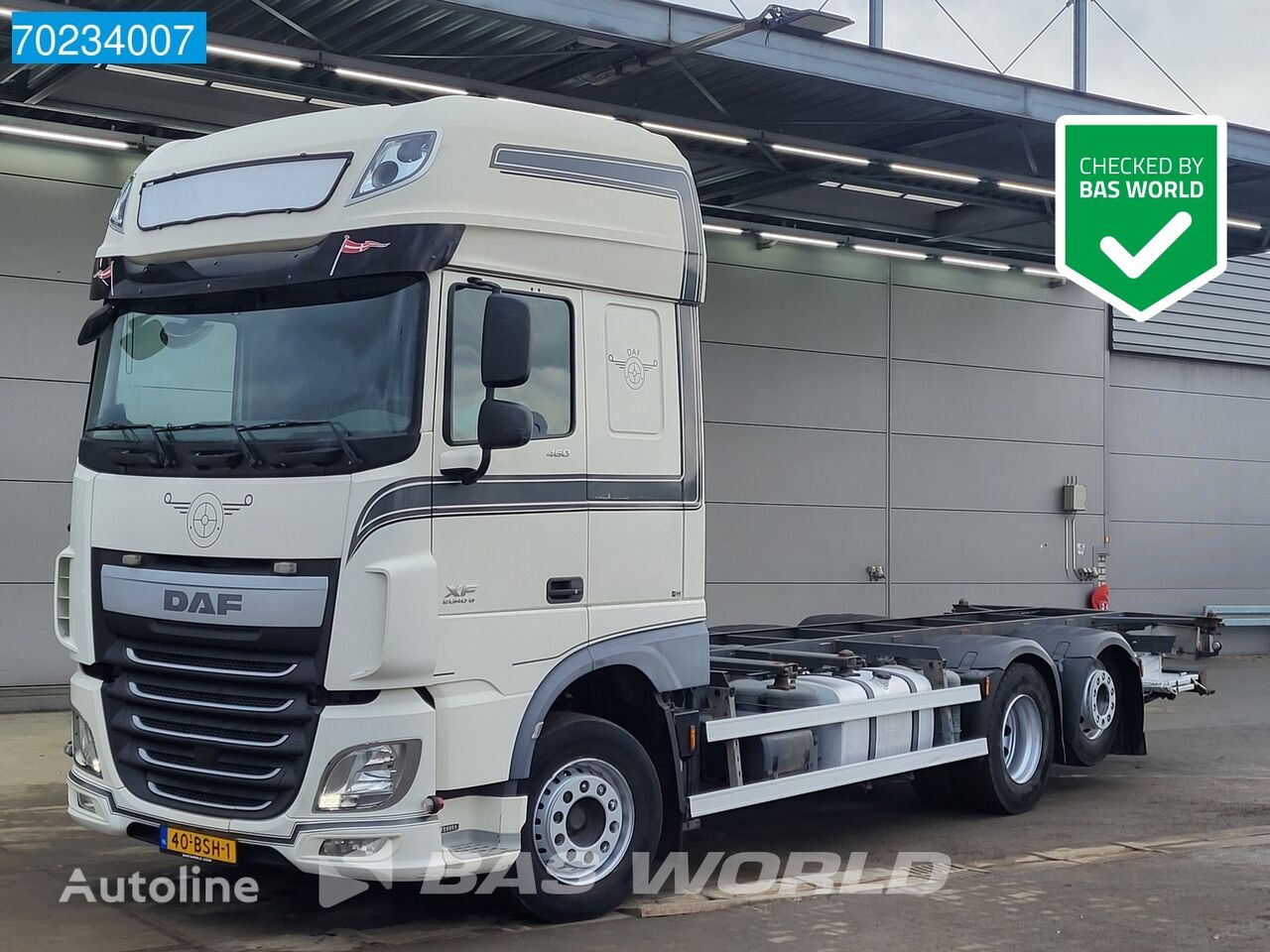 DAF XF 460 6X2 ACC Liftachse NL-Truck Retarder SSC 2x Tanks Euro 6 container chassis