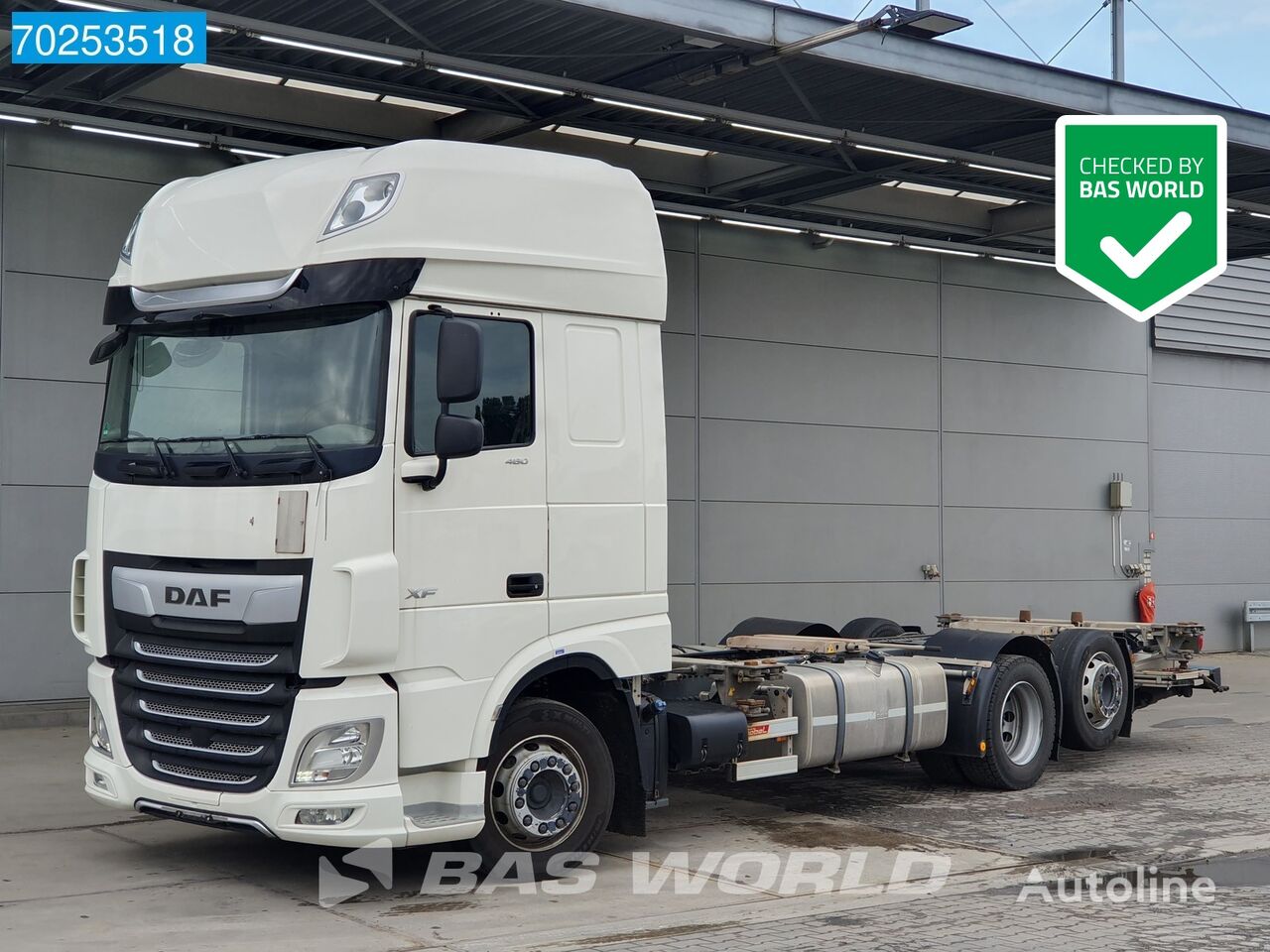 DAF XF 480 6X2 SSC 2x Tanks ACC Liftachse Euro 6 container chassis