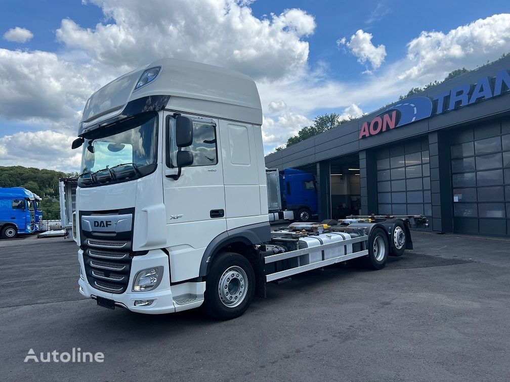 ciężarówka do przewozu kontenerów DAF XF 480 BDF FAR SSC, Klima, Intarder, Multiwechsler