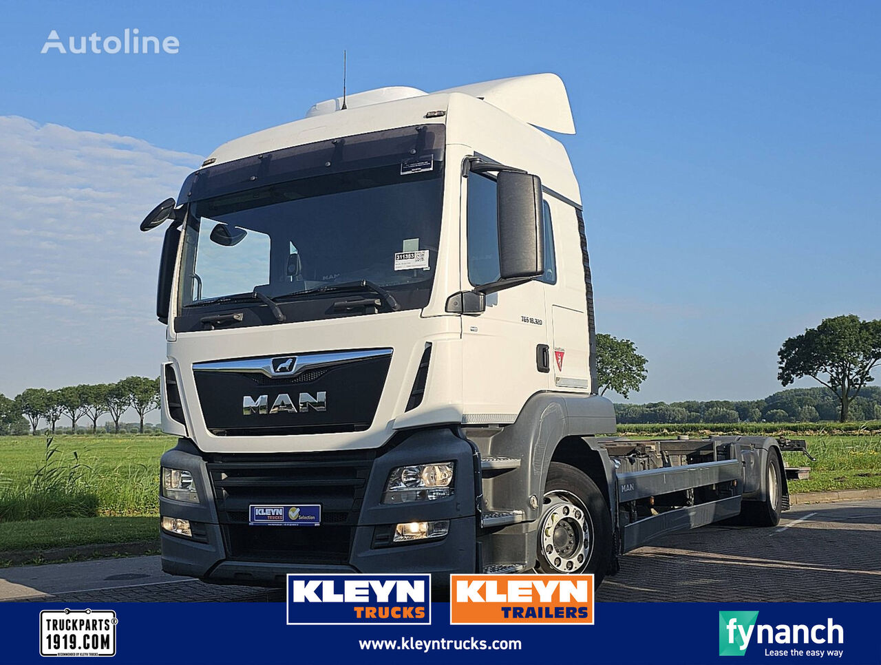 MAN 18.320 TGS lx 2t taillift container chassis