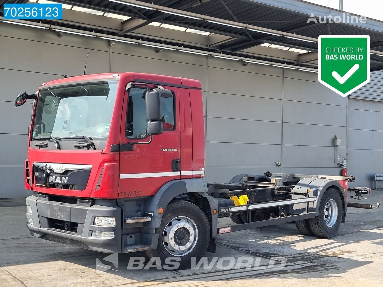 MAN TGM 18.250 4X2 ADR German Truck PTO Automatic Euro 6 container chassis