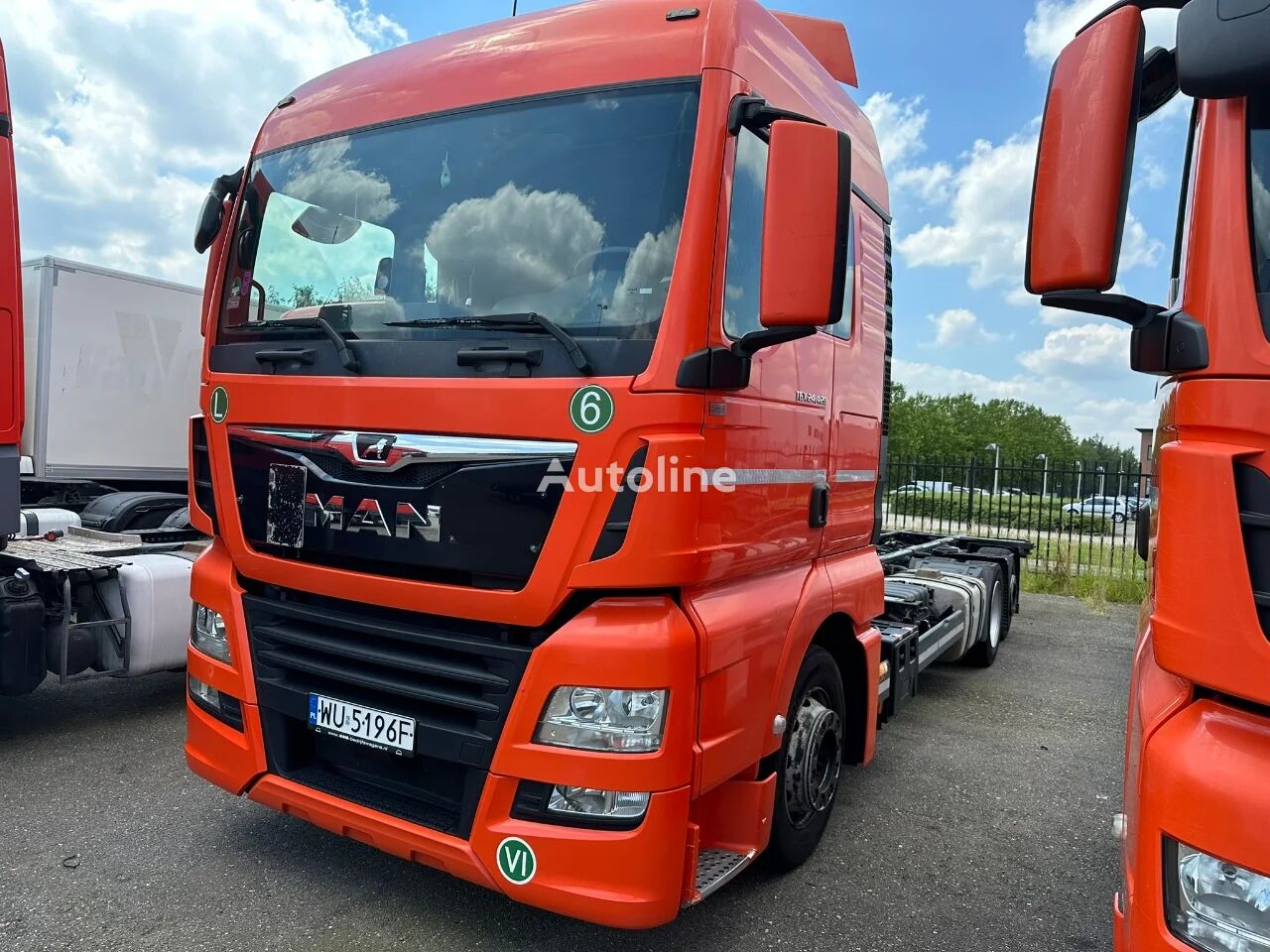 MAN TGX 24.420 6x2 BDF retarder container chassis