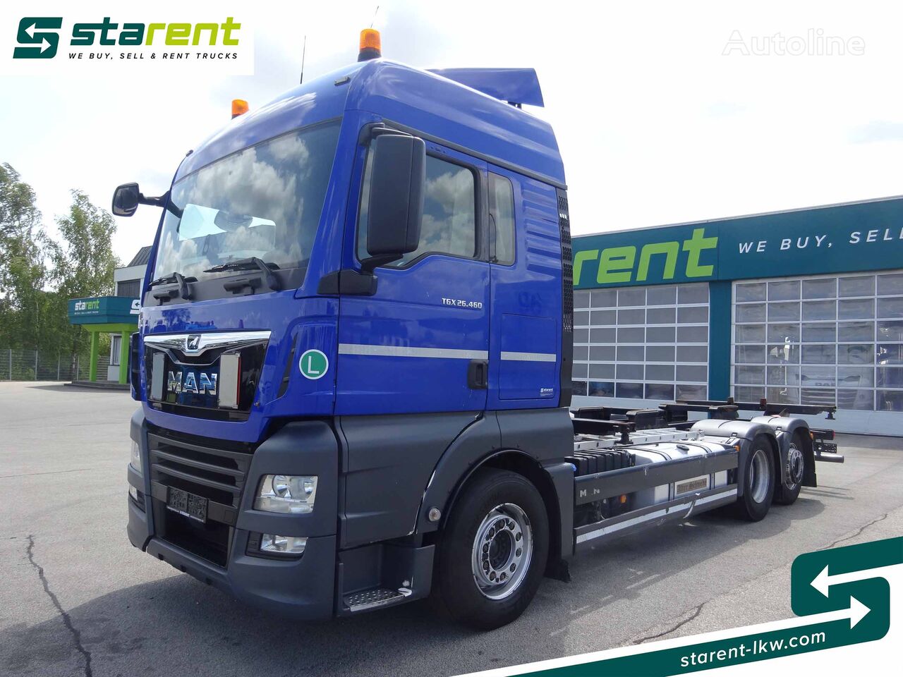 sasis kontainer MAN TGX 26.460