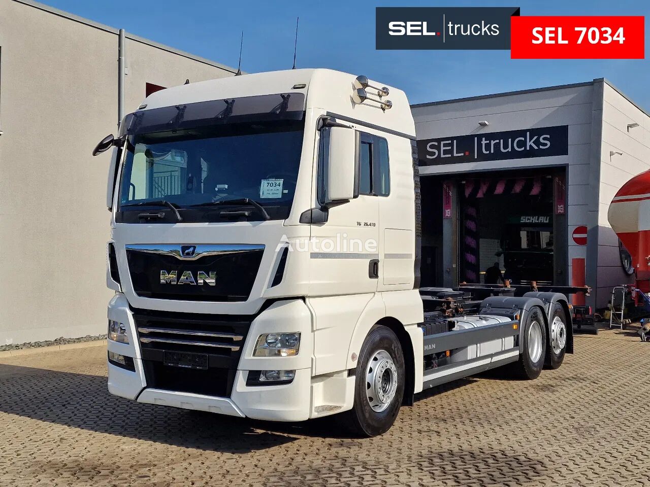 MAN TGX 26.470 6x2-2 LL / ZF Intarder / 2 Tanks / Navi / Liftachse container chassis