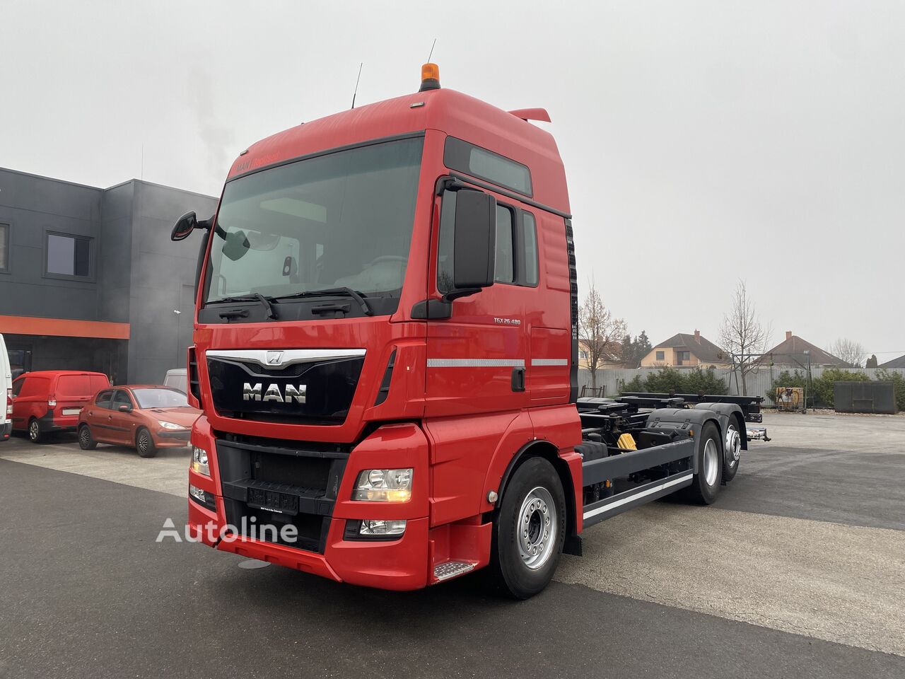 контейнеровоз MAN TGX 26.480 XXL EU6 LL 6X2 BDF RETARDER AUTOMATA EMELŐHÁTFAL