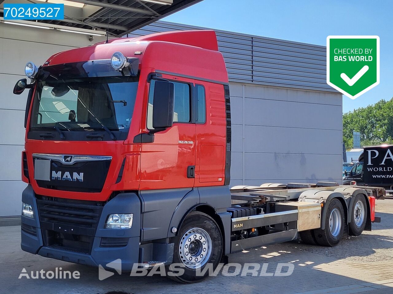 MAN TGX 26.510 6X2 XLX Retarder Ladebordwand Xenon Liftachse konteinervedējs