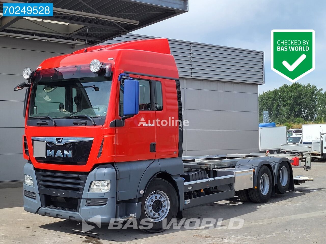 MAN TGX 28.510 6X2 XLX Retarder Ladebordwand Liftachse Navi Xenon container chassis