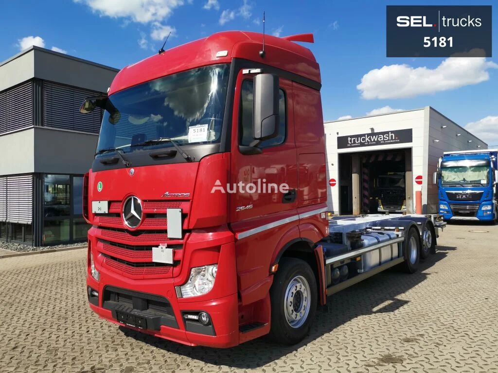 контейнеровоз Mercedes-Benz Actros 2545 Ladebordwand / Lenkachse / Liftachse