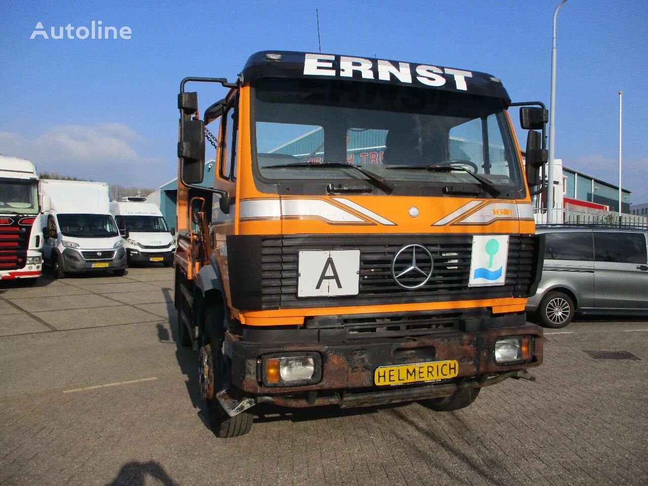 camion porte-conteneur Mercedes-Benz SK 1831 MERCEDES 1831 SK MANUAL FULLSTEELSUSPENSION GERMAN REGIS