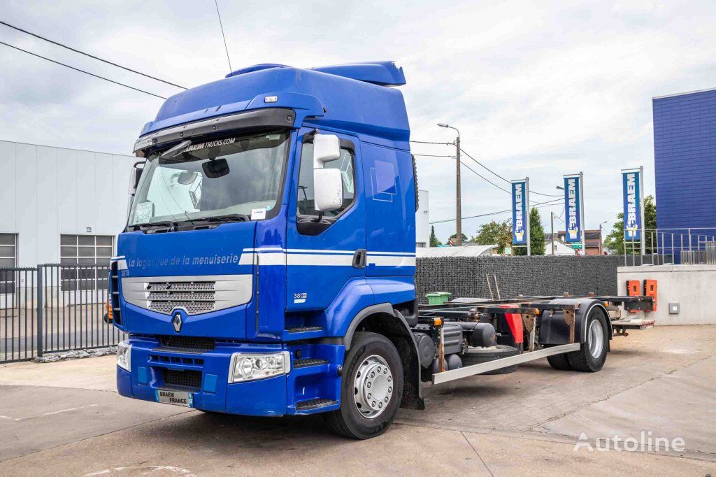 شاحنة نقل الحاويات Renault PREMIUM 380DXI+E5/EEV+HAYON